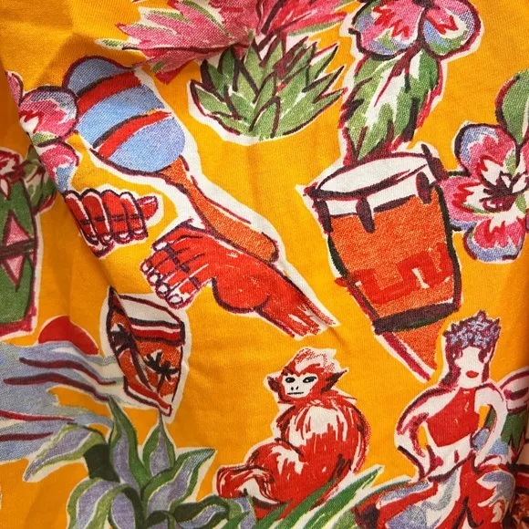 NWT Zara Tropical Jungle Dress with Cutouts