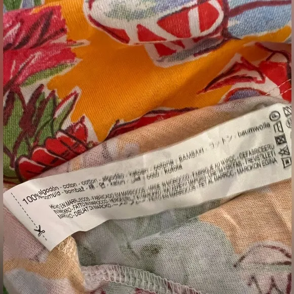 NWT Zara Tropical Jungle Dress with Cutouts