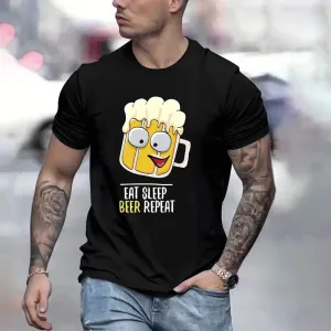 Oktoberfest Multi-Color Fun Printed Short-Sleeved T-Shirt