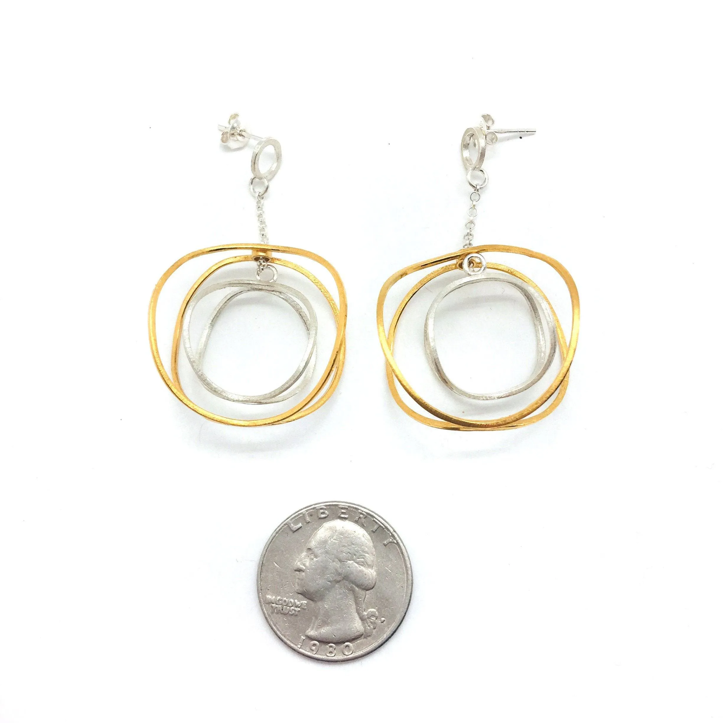 Orbital Hoop Chains - Silver/Gold