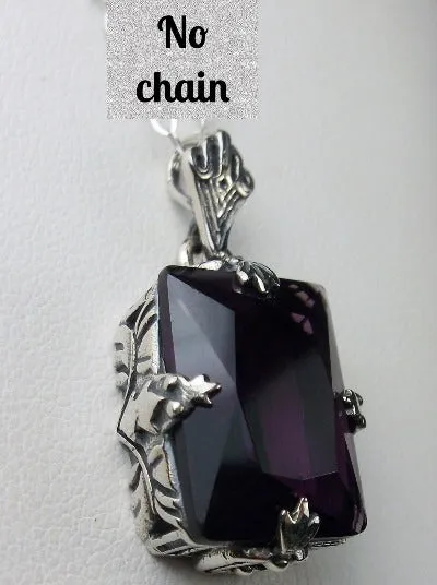 P15, Rectangle Pendant, Vintage Art Deco Necklace, Design#P15