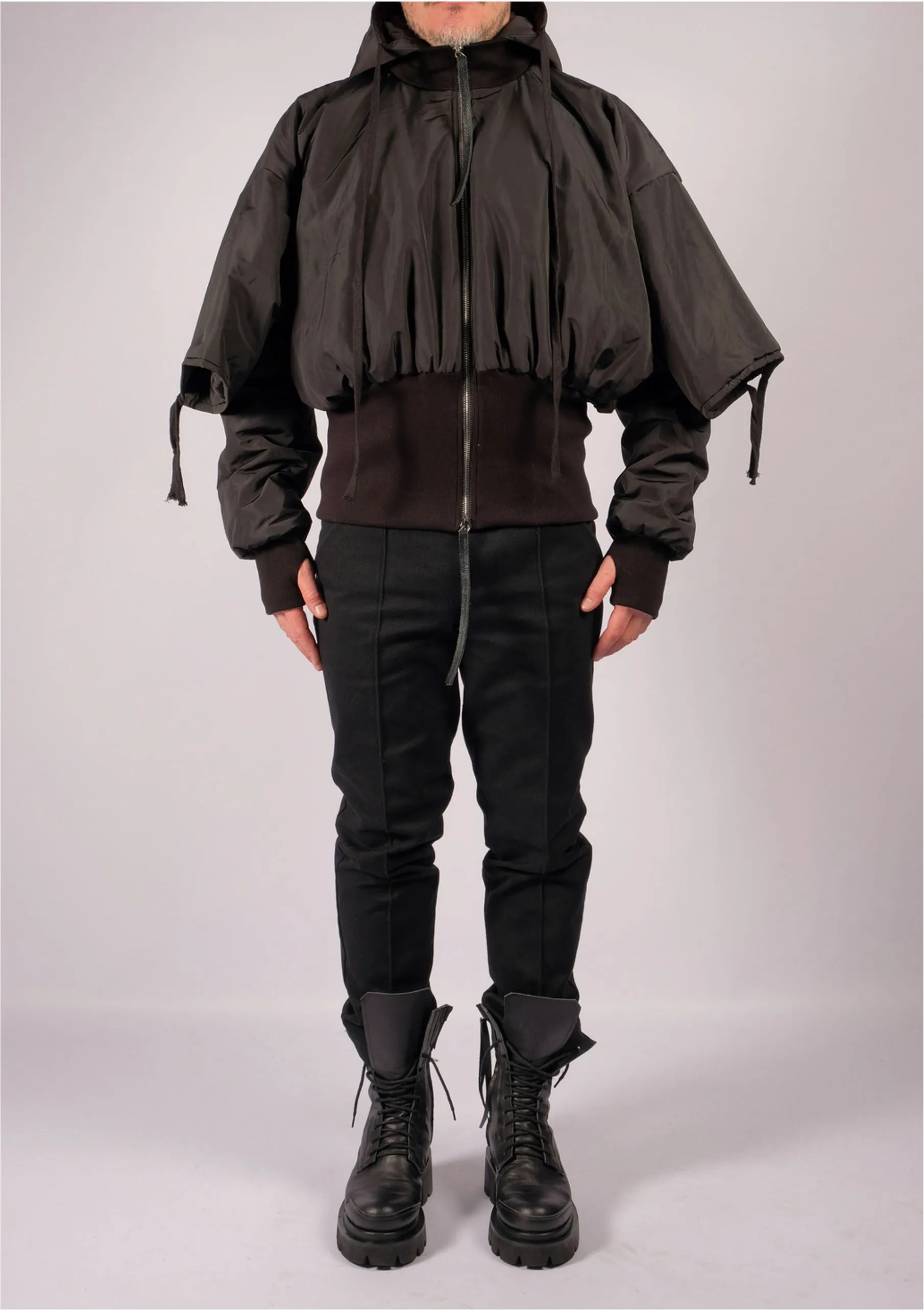 Padded Bomber Crop
