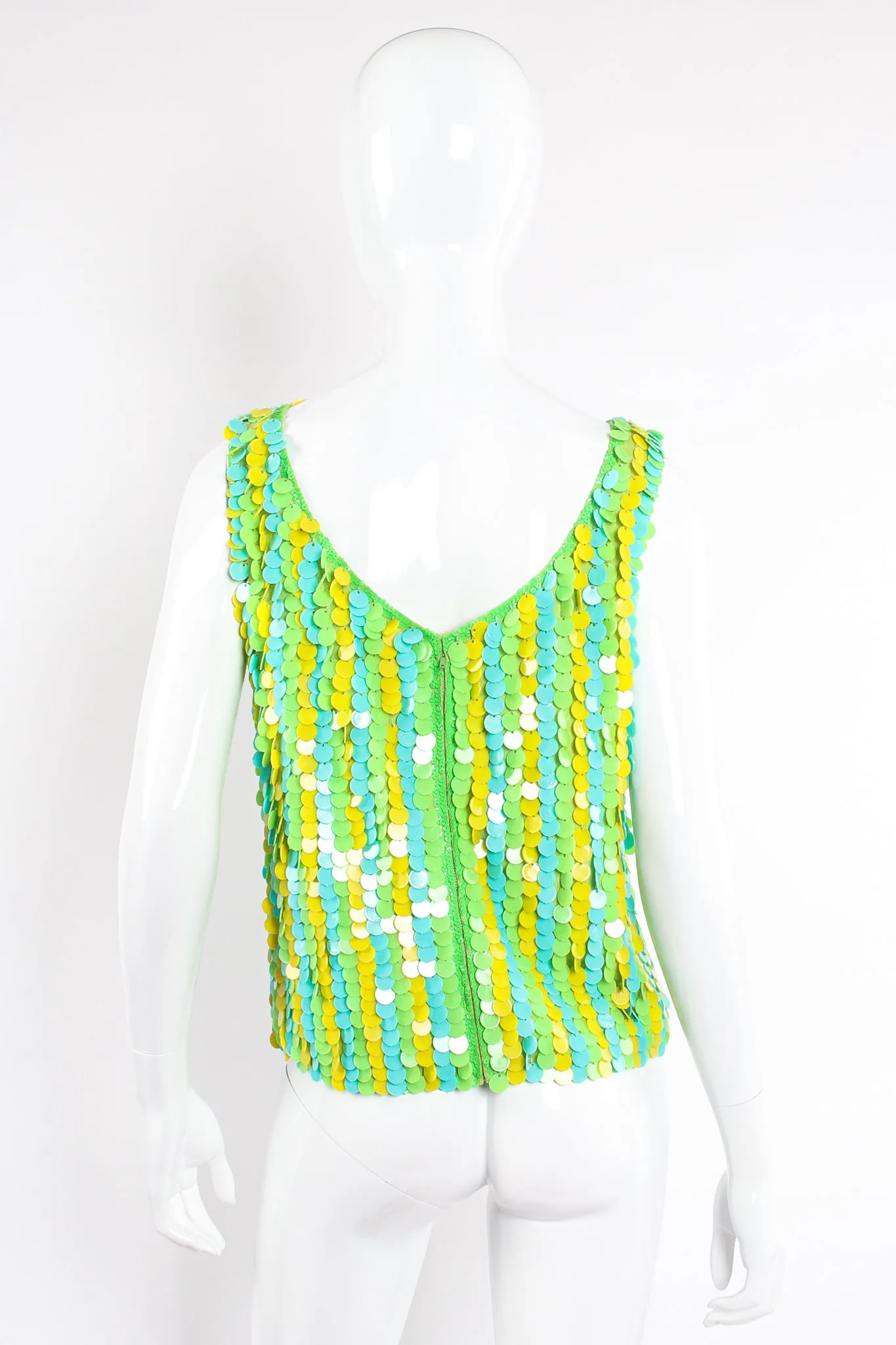 Paillette Disc Shimmy Tank