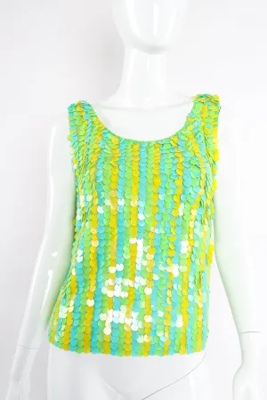 Paillette Disc Shimmy Tank