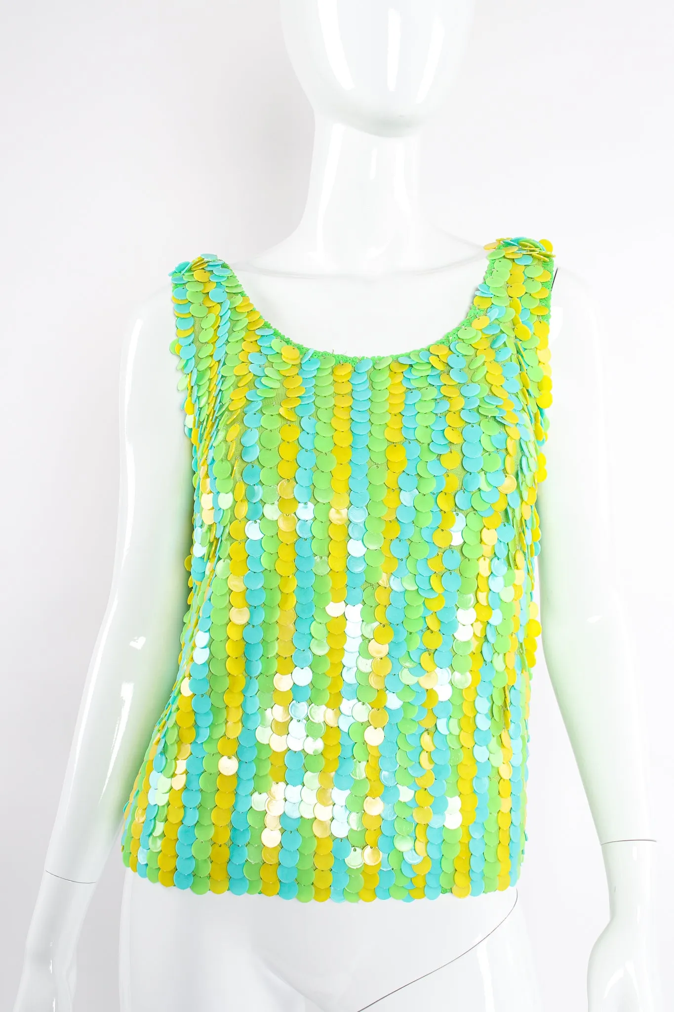 Paillette Disc Shimmy Tank