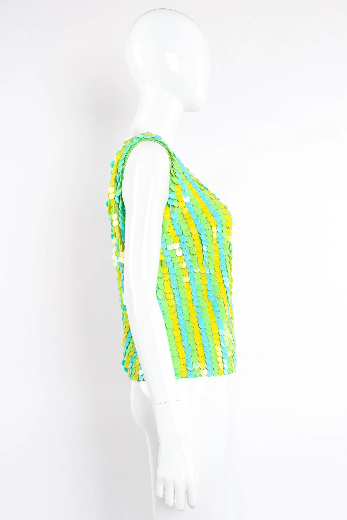 Paillette Disc Shimmy Tank