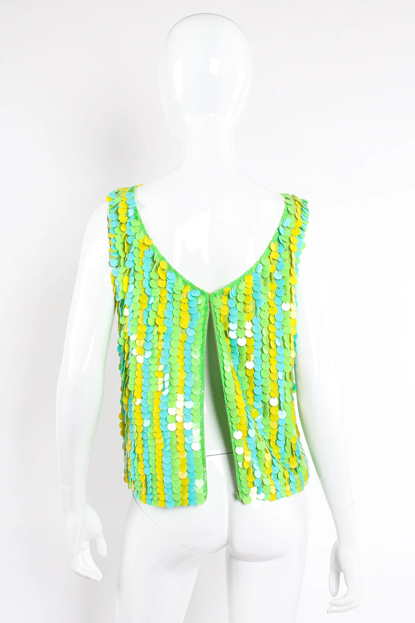 Paillette Disc Shimmy Tank