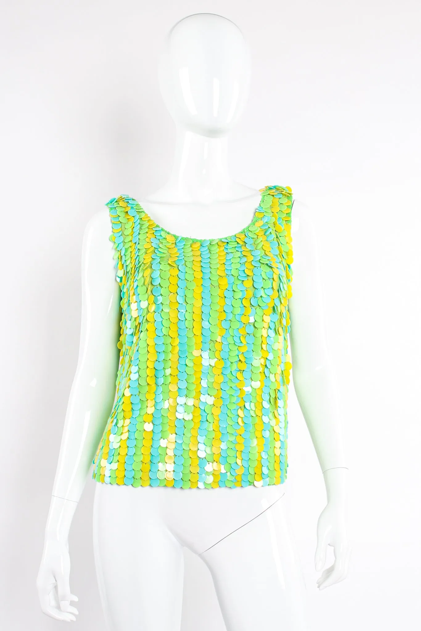 Paillette Disc Shimmy Tank