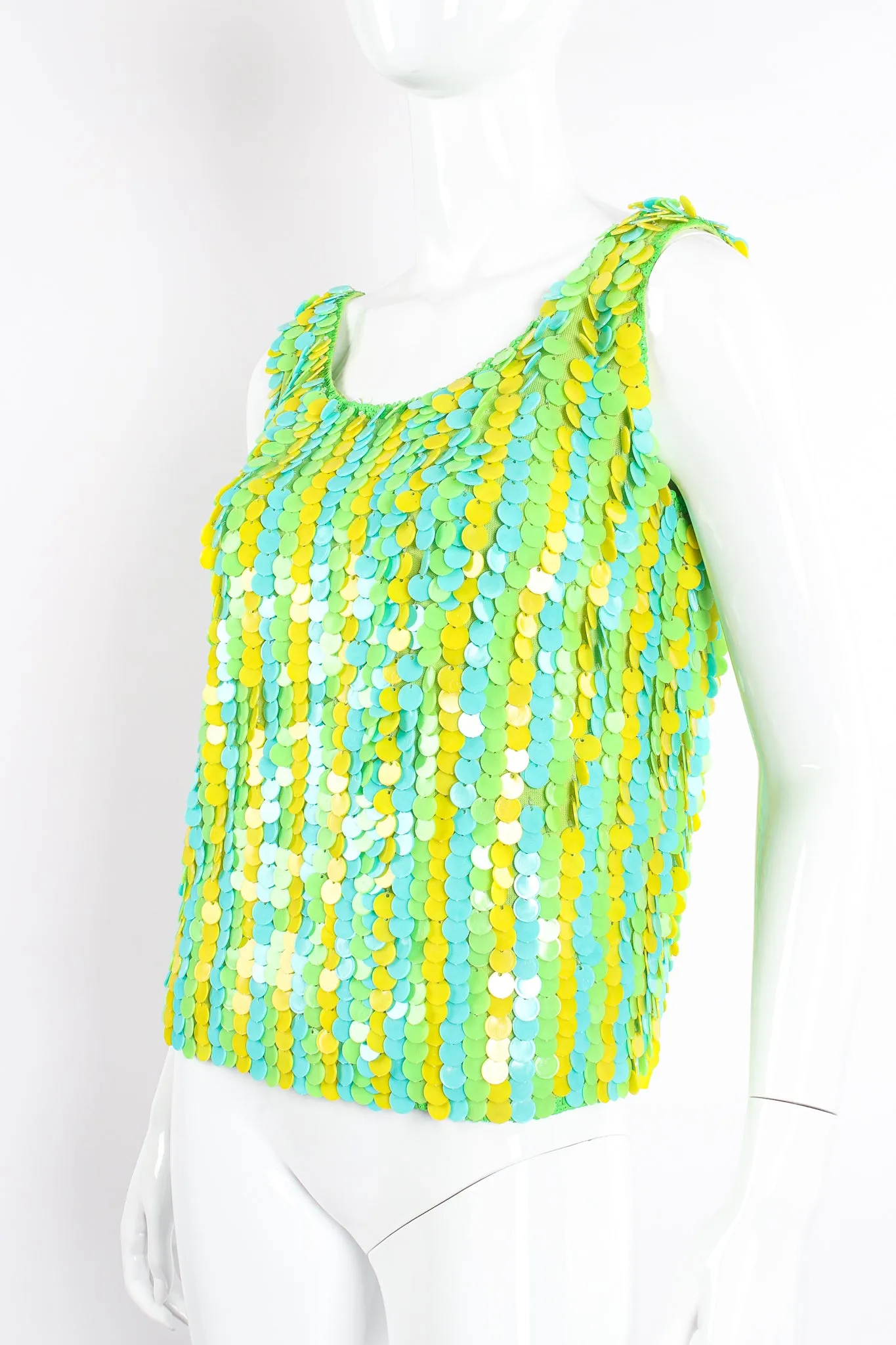 Paillette Disc Shimmy Tank