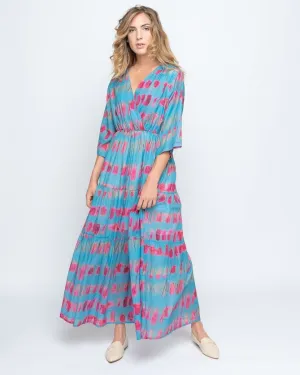 Painter V Neck Maxi Dress