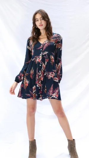 Patrons of Peace Blue Floral Baby Doll