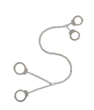 Peerless Model 700CTC32 - Dual-Restraint Transport Chain with Handcuffs and Ankle Cuffs