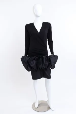 Peplum Bow Cocktail Dress