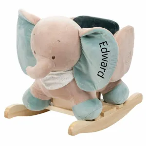 Personalised Animal Rocker - Edward the Elephant