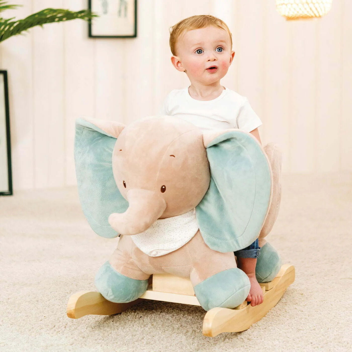 Personalised Animal Rocker - Edward the Elephant