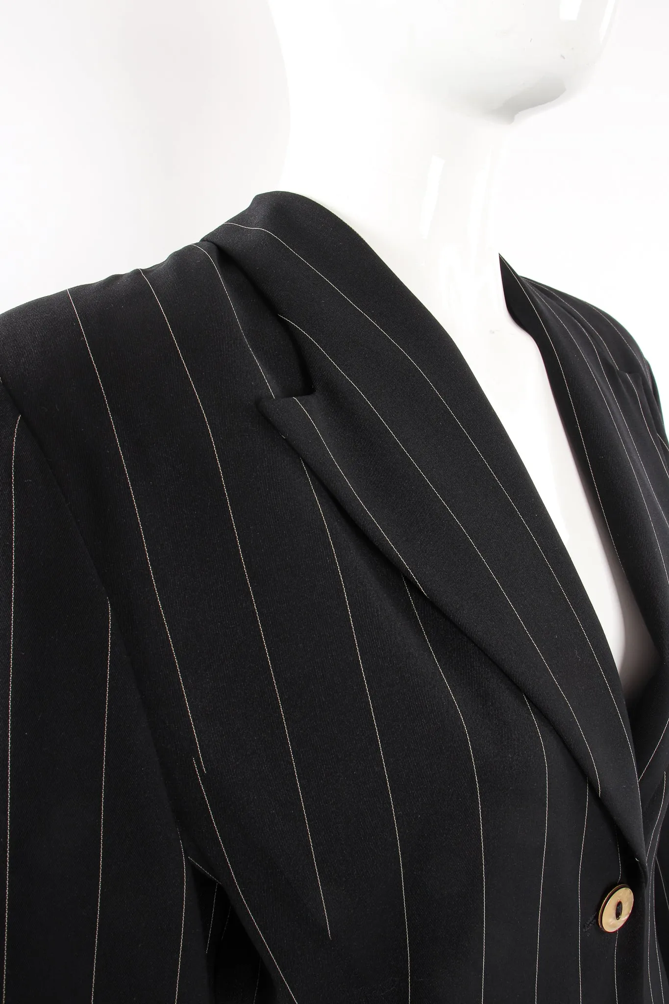 Pinstripe Button Morning Coat