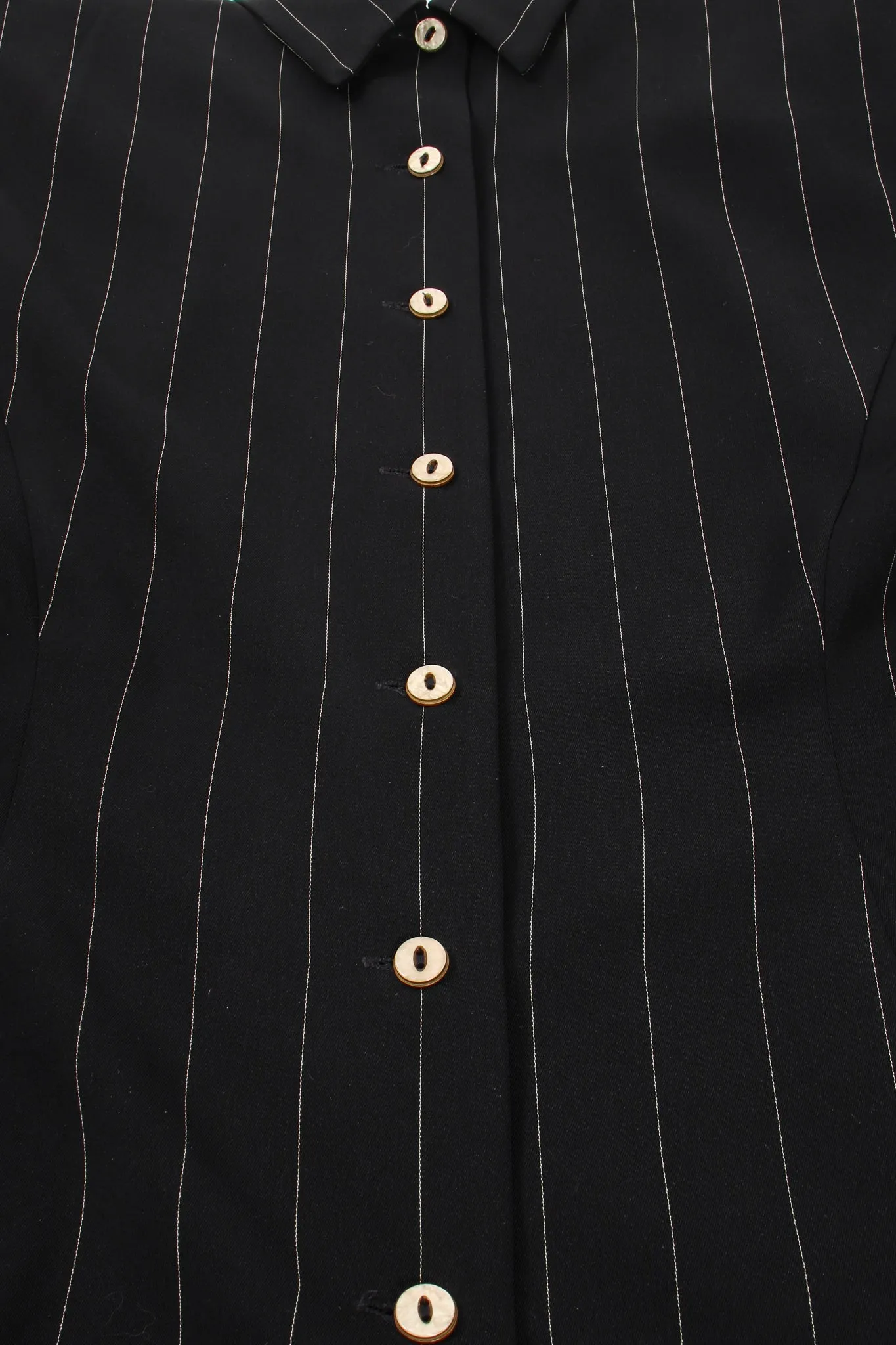 Pinstripe Button Morning Coat