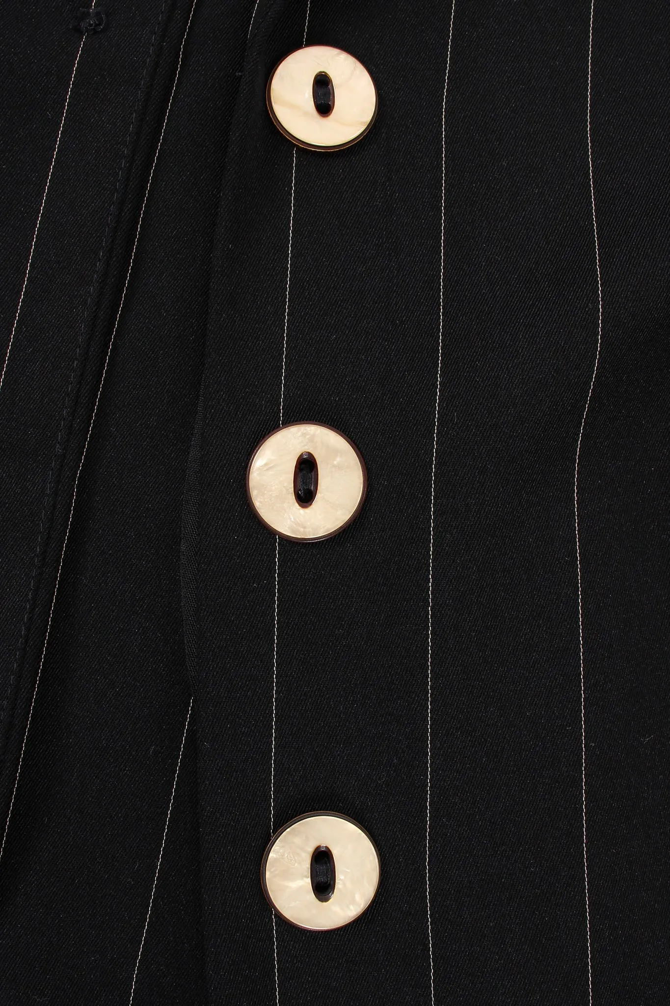 Pinstripe Button Morning Coat