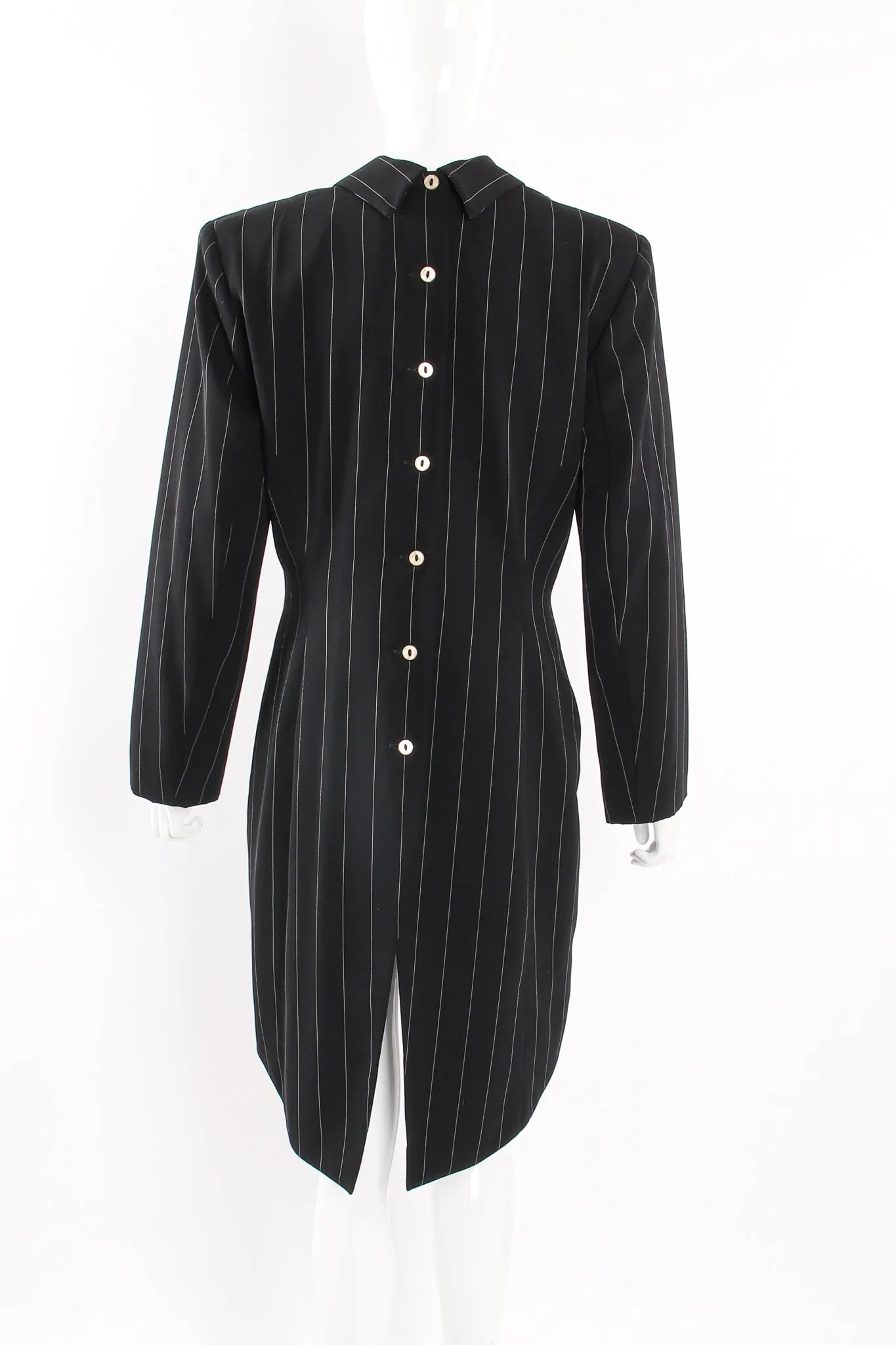 Pinstripe Button Morning Coat