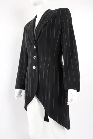 Pinstripe Button Morning Coat