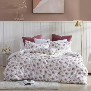 Platinum Collection ROSETTE PLUM QUILT COVER SET