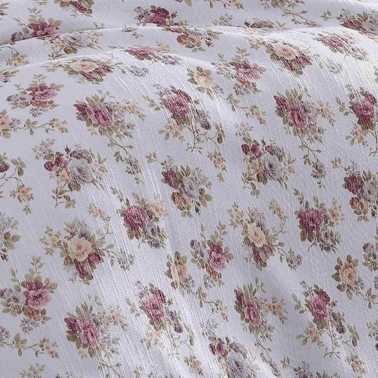 Platinum Collection ROSETTE PLUM QUILT COVER SET