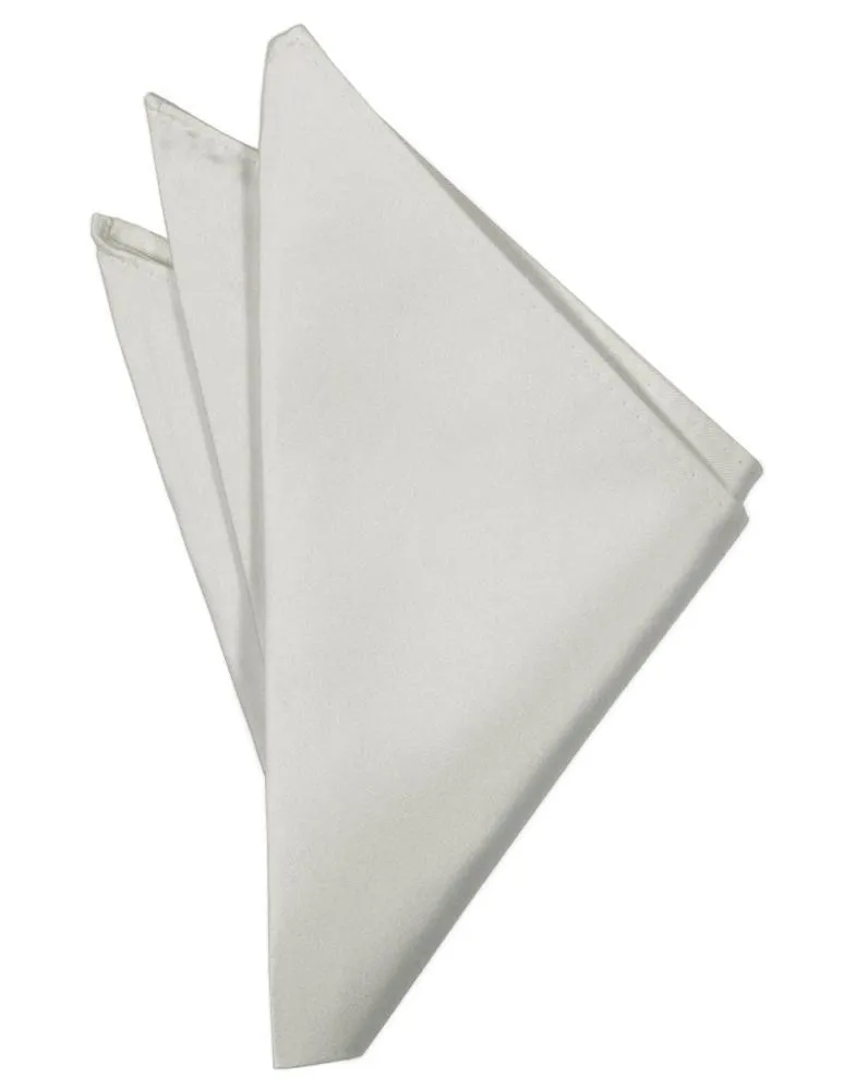Platinum Luxury Satin Pocket Square