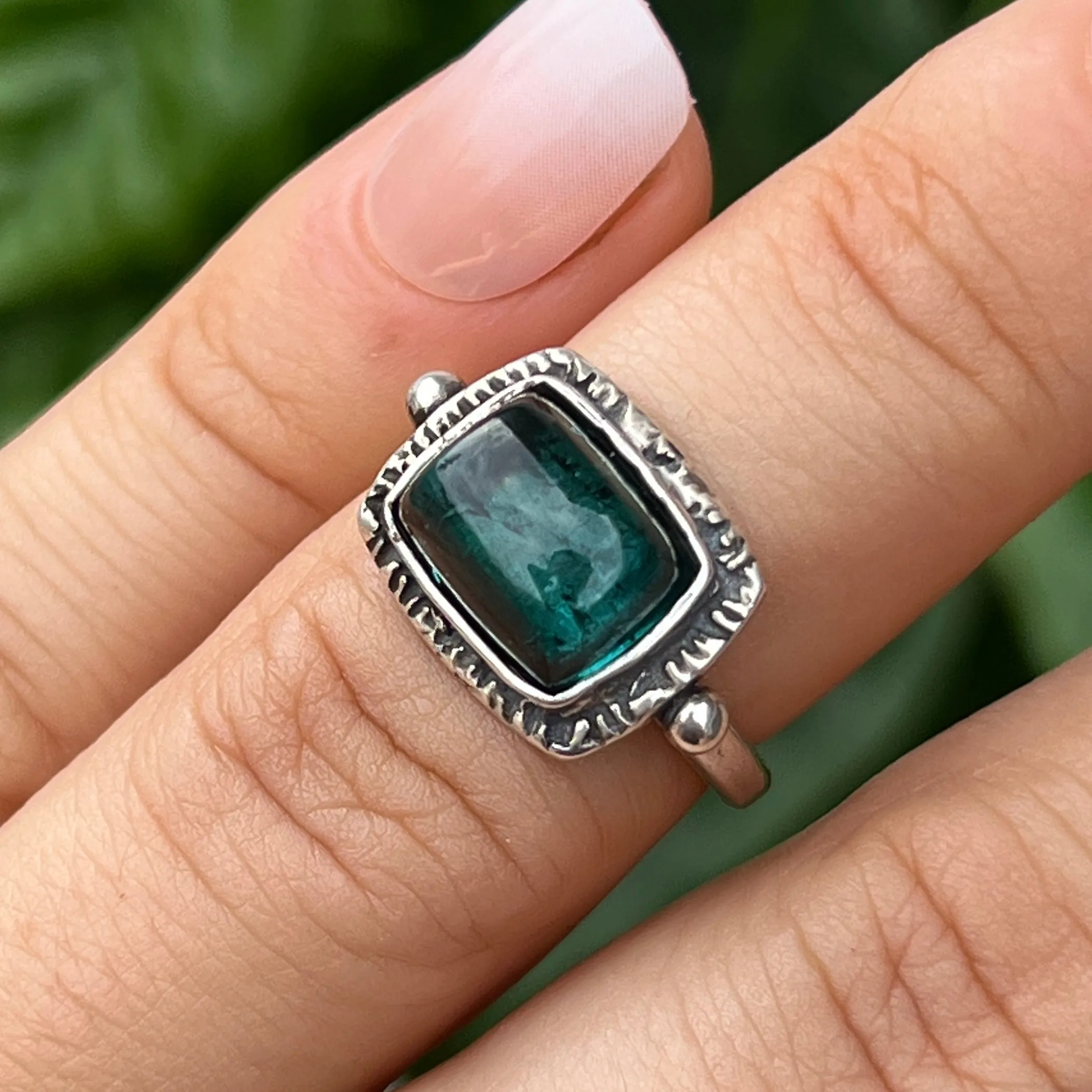 PRE-ORDER FOR BRC- Indicolite Tourmaline Ring- Sz 5.5