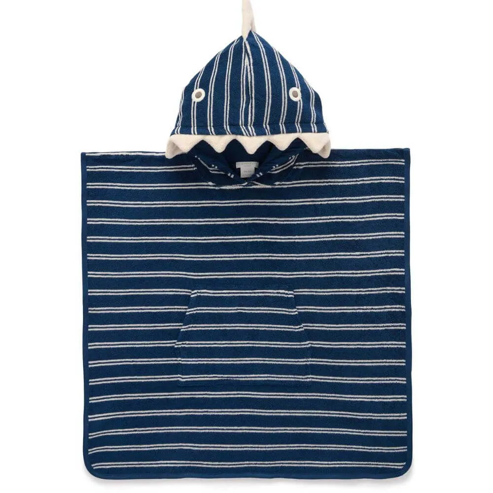 Purebaby Marine Stripe Towelling Poncho