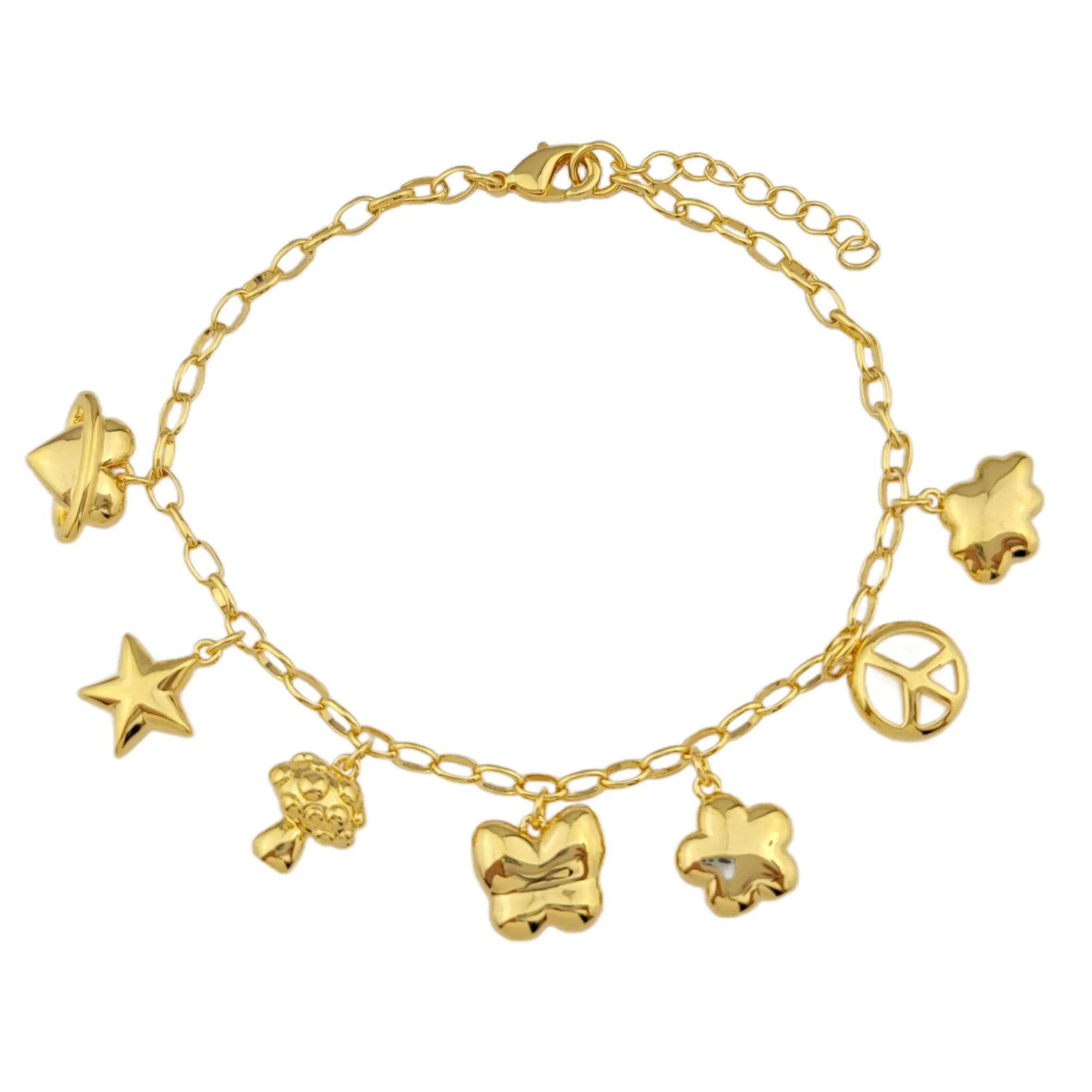 Queen of Charms Bracelet Gold