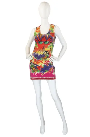 Rare 1990s Versace Couture Miami T Shirt Dress