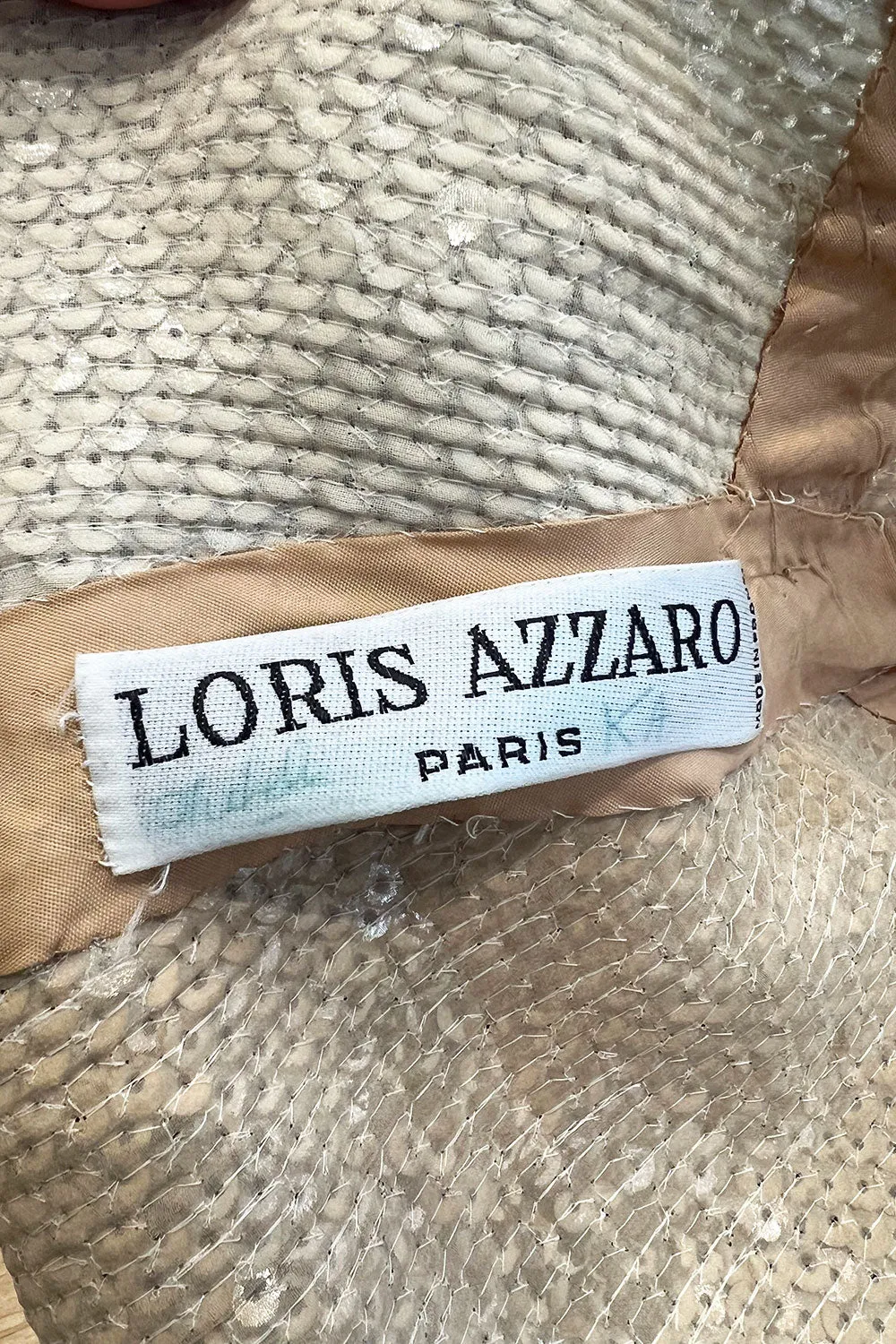 Rare Spring 1973 Loris Azzaro Ad Campaign Documented Gold Metallic Sequin Backless Halter Dress