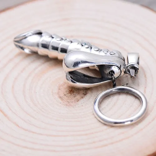 Real 925 Sterling Silver Pendant Sex Penis Fun