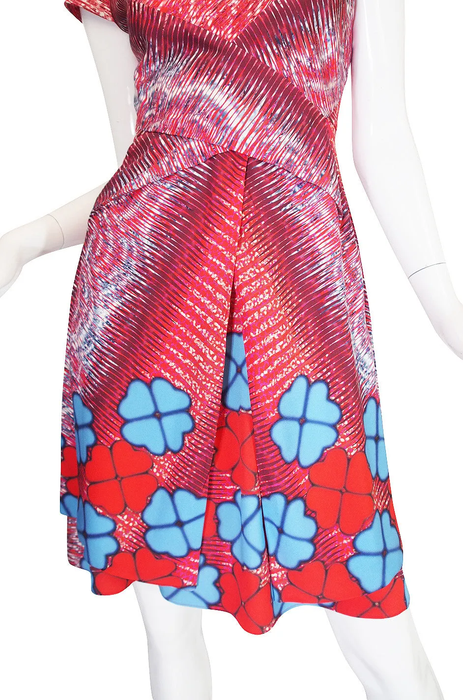 Recent Peter Pilotto Floral Print Silk Dress
