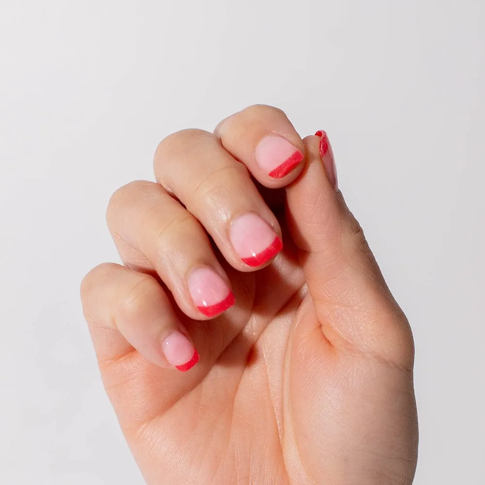 Red French Nail tips | Nail Extensions