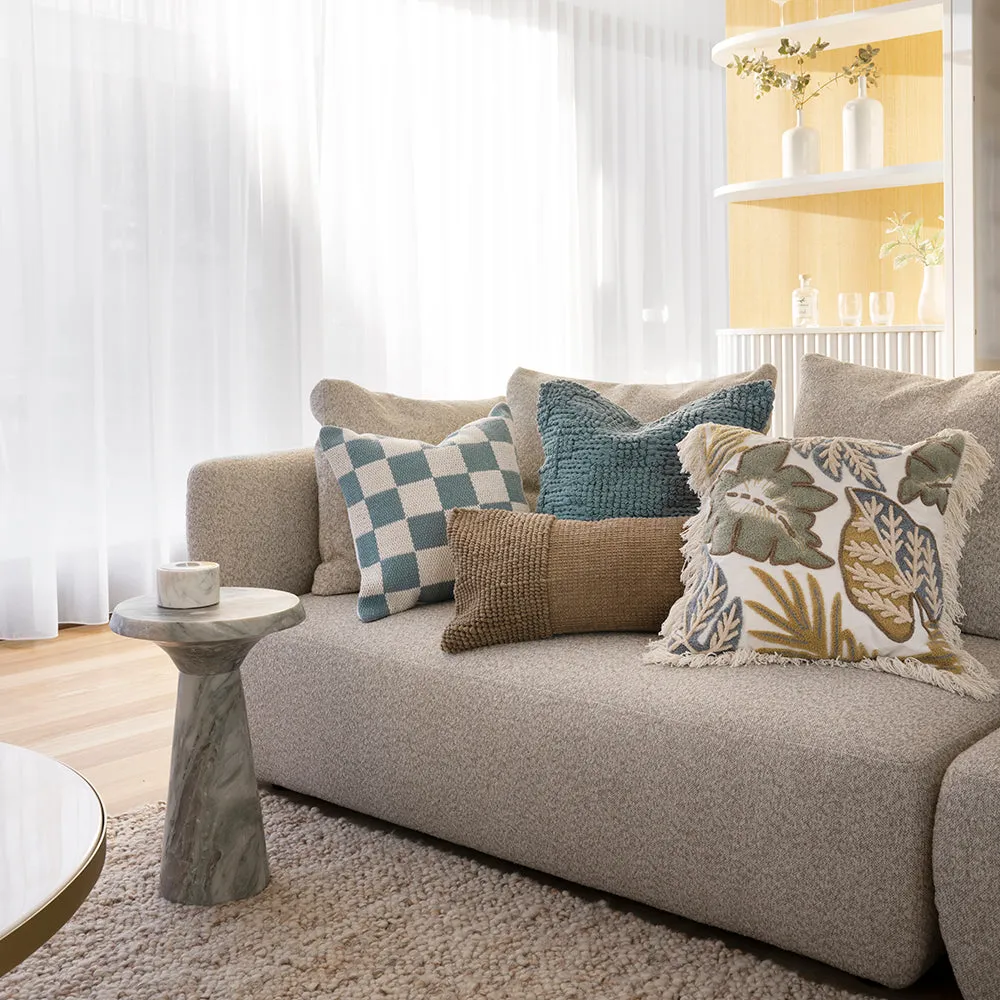 Rhodes Rectangle Cushion - Almond