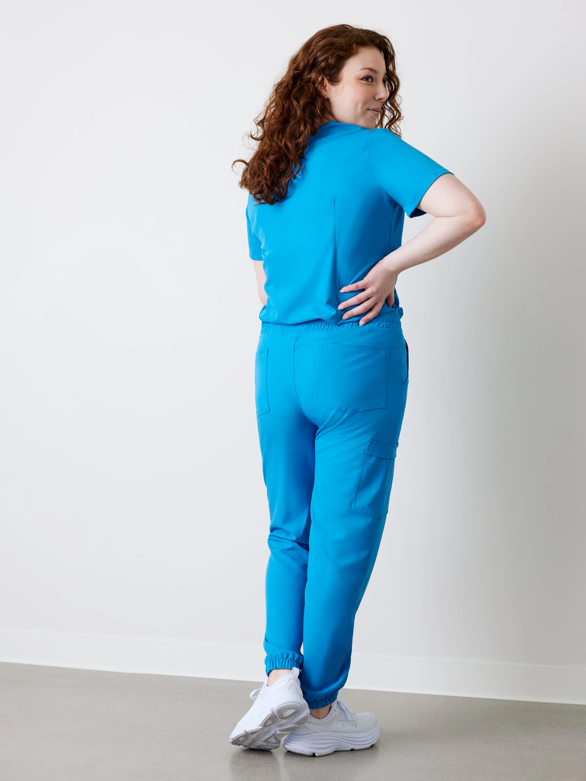 ROSIE RE-GARDE™ - BLEU AZUR - Jogger Scrub Pants||ROSIE RE-GARDE™ - BLEU AZUR - Pantalon Jogger