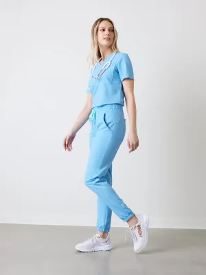 ROSIE RE-GARDE™ - BLEU CLASSIQUE - Jogger Scrub Pants - SILVADUR™||ROSIE RE-GARDE™ - BLEU CLASSIQUE - Pantalon Jogger - SILVADUR™