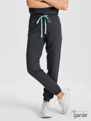 ROSIE RE-GARDE™ - CHARBON - Jogger Scrub Pants - SILVADUR™||ROSIE RE-GARDE™ - CHARBON - Pantalon Jogger - SILVADUR™
