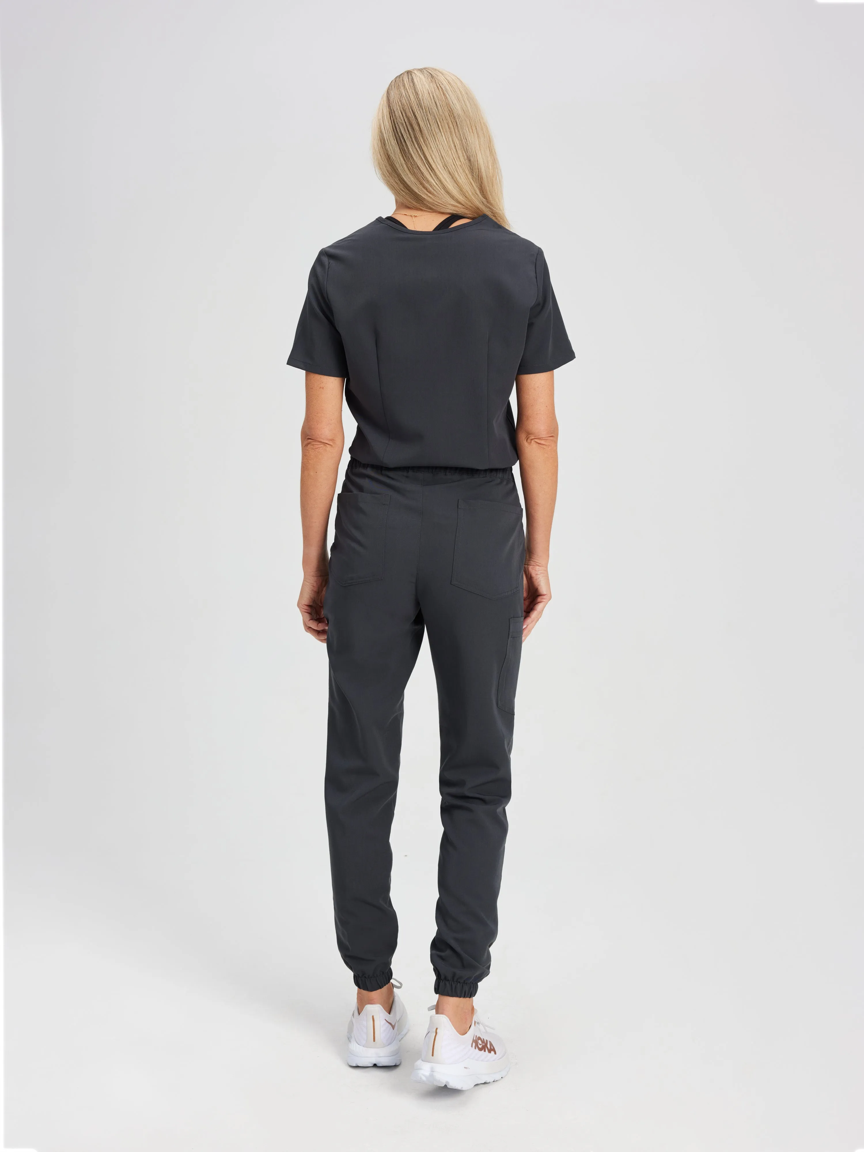 ROSIE RE-GARDE™ - CHARBON - Jogger Scrub Pants - SILVADUR™||ROSIE RE-GARDE™ - CHARBON - Pantalon Jogger - SILVADUR™