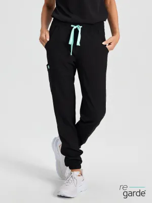 ROSIE RE-GARDE™ - NOIR - Jogger Scrub Pants - SILVADUR™||ROSIE RE-GARDE™ - NOIR - Pantalon Jogger - SILVADUR™