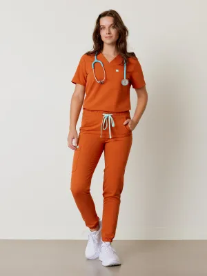 ROSIE RE-GARDE™ - ROUILLE - Jogger Scrub Pants - SILVADUR™ - FINAL SALE||ROSIE RE-GARDE™ - ROUILLE - Pantalon Jogger - SILVADUR™ - VENTE FINALE