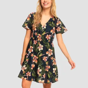 Roxy Bikini Party Dress Mood Indigo Tropical Depth - Womens