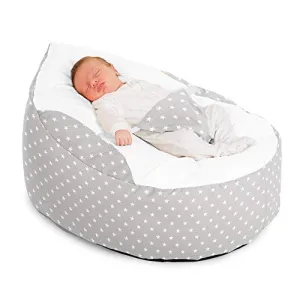 Rucomfy Luxury Cuddle Soft Stars Gaga Baby Bean Bag (Platinum): Amazon.co.uk: Baby