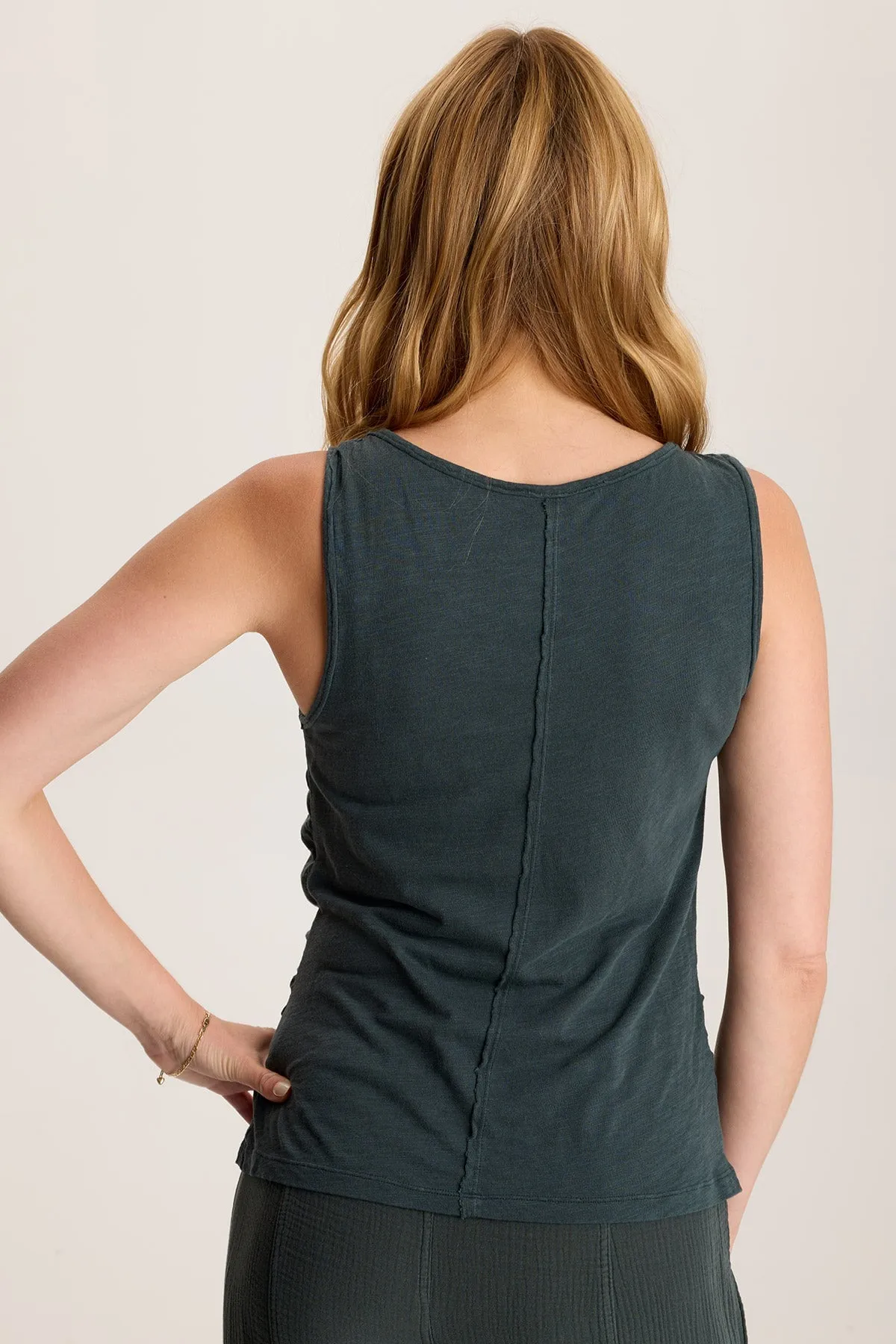 Sherwin Scoop Neck Cinchable Tank