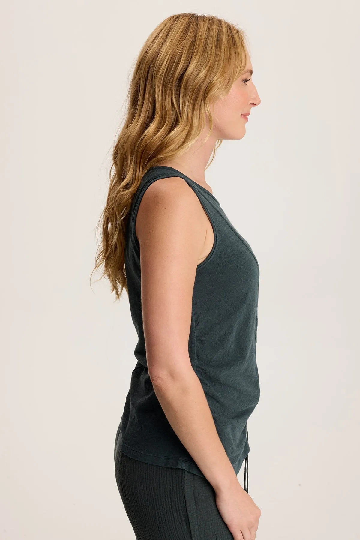 Sherwin Scoop Neck Cinchable Tank