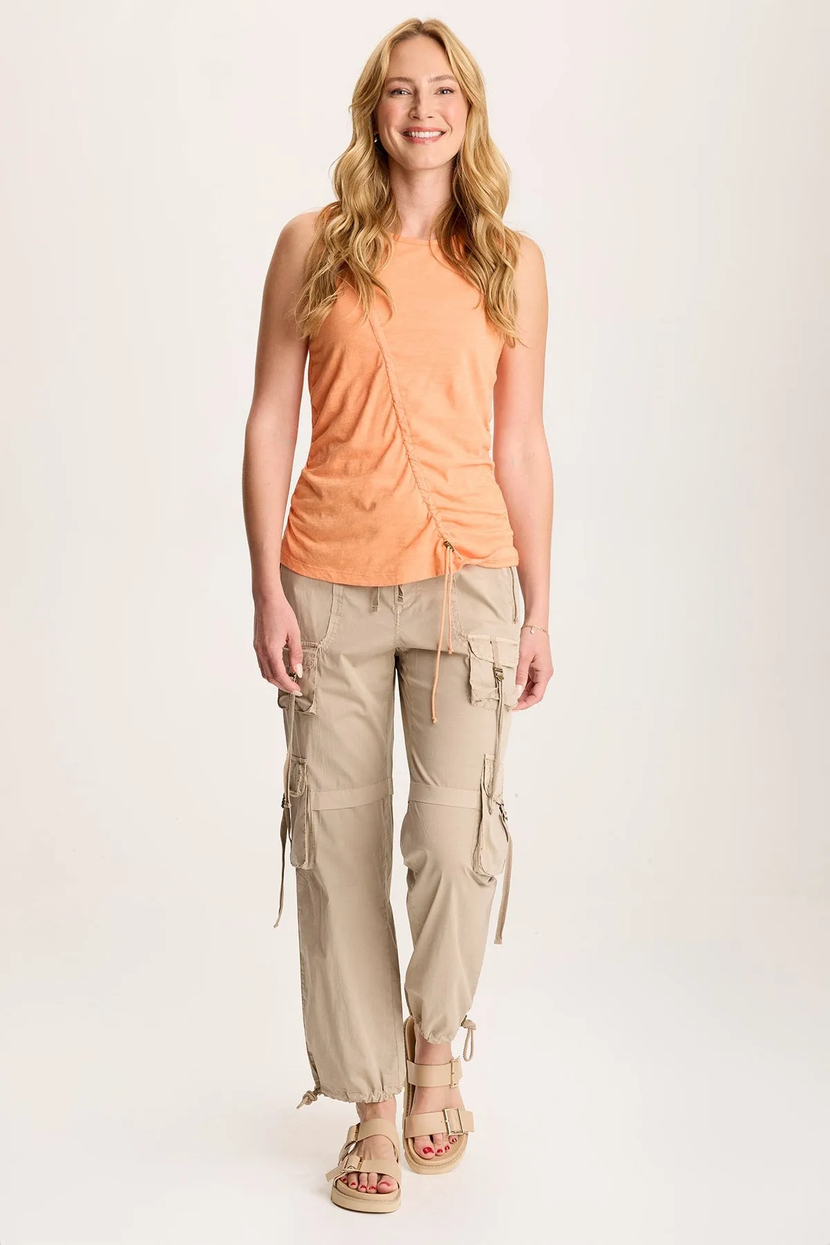 Sherwin Scoop Neck Cinchable Tank