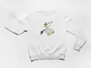 Silly Goose Halloween Embroidery Sweatshirt