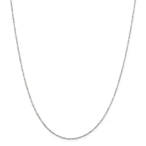 Silver Polish 1.20-mm Twisted Serpentine Chain