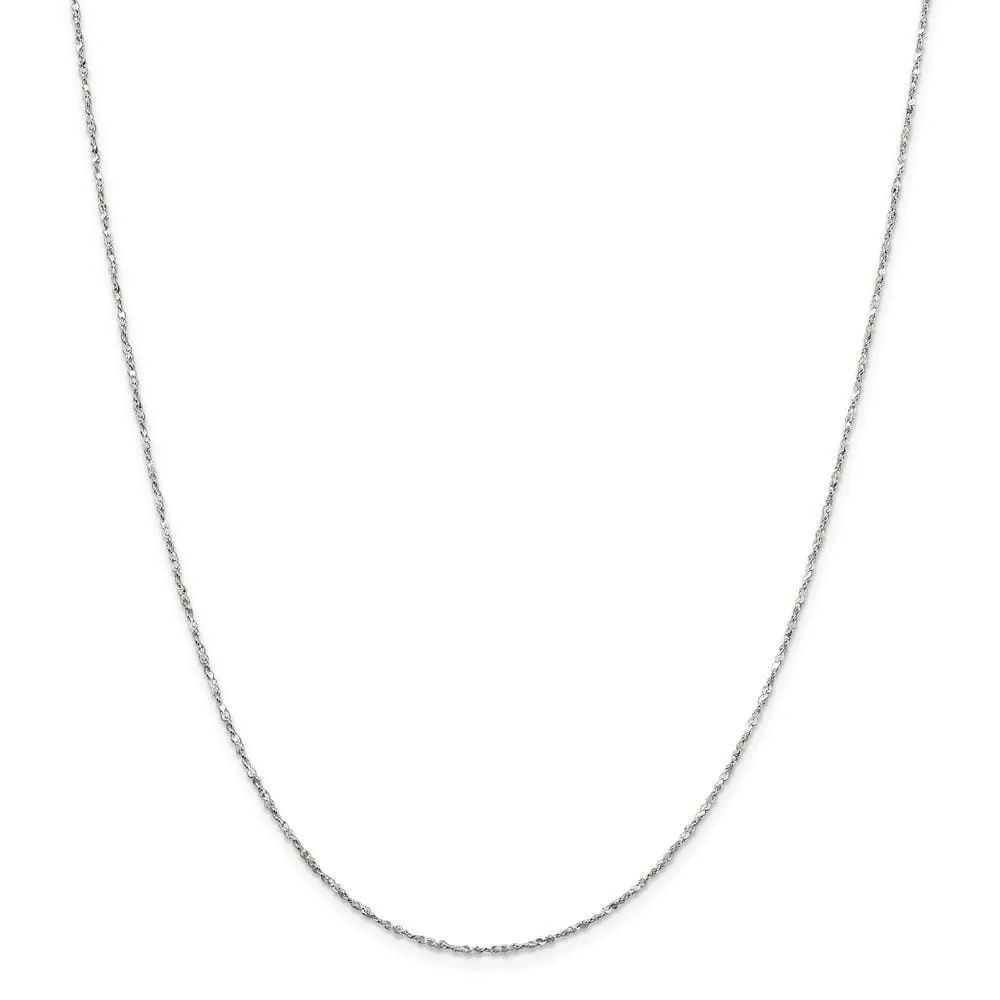 Silver Polish 1.20-mm Twisted Serpentine Chain